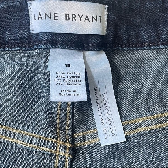 Lane Bryant Low-rise Boyfriend Jeans with Flex Magic Waistband, size 18 - Picture 7 of 8